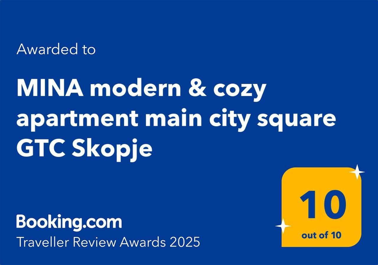Mina Modern & Cozy Apartment Main City Square Gtc Скопие Екстериор снимка